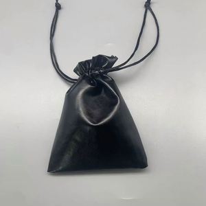 Bolsa Pequeña de Piel Sintética con Cordón, Bolsa de Joyería de Piel Sintética para Regalos, para Almacenamiento y Transporte - Product Image 3