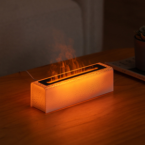 NEWIND Machine d'arôme de flamme à sept couleurs Humidificateur de diffuseur d'huiles essentielles domestique à lumière ambiante enfichable Usb - Product Image 4