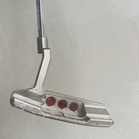 Putter de golf à trois points pour homme, personnalisé avec logo ou sans logo, forgé, usiné CNC, argenté, étanche, portable, pour droitiers