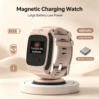 Pulsera de Seguridad para Personas Mayores con Red 2G/3G/4G, Soporte para SIM con Roaming, SMS y Aplicación, Modos de Funcionamiento Dual