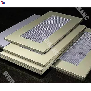 Panneau en nid d'abeille en aluminium moderne, résistant aux intempéries et au feu, pour façade de bâtiment commercial, entrepôt et appartement - Product Image 1