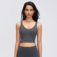 Soutien-gorge de sport haute intensité avec bonnets intégrés pour le yoga, débardeur respirant et confortable pour le Pilates et le fitness