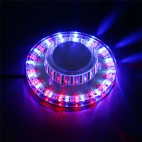 Lumière de roue LED magique activée par le son, lumière LED RGB pour fête, bar, scène de mariage, alimentée par USB, 48 LED, lampe disco DJ