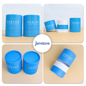 Tubo de papel de embalaje impreso color personalizado logotipo personalizado respetuoso con el medio ambiente con tapa - Product Image 1