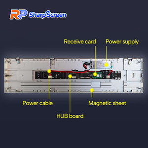 Pantalla LED Curva Flexible a Todo Color Dinámica IP40 para Interiores, Video Wall <span class=keywords><strong>con</strong></span> Animación para Activaciones de Marca en Ascensores - Product Image 2