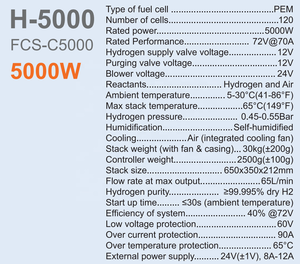 Celda de Combustible PEM de Hidrógeno Multipropósito Integrada de 5KW - Product Image 4