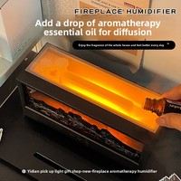 Diffuseur d'arômes à flamme simulée, veilleuse colorée, minuterie, télécommande USB, silencieux, pour la maison, l'hôtel, cadeau créatif
