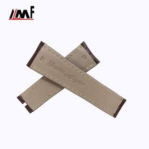 Diseño fácil de usar Nuevas correas de repuesto retro Valioso 20Mm Cocodrilo genuino Cadena suave Correa de reloj de cuero Logotipo personalizado - Product Image 3