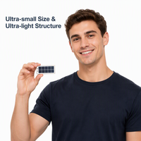 Panneau solaire SMT Sunpower ultra-compact 0,4W, montable en surface, cellule solaire à faible luminosité pour matériel intelligent extérieur basse consommation