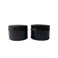 Bouteille en plastique PP de 100 g avec bouchon métallique, récipient pour crème et cire de 4 oz, pot cosmétique