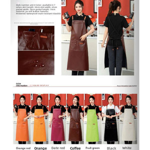 2025 OEM Dày Của Phụ Nữ Hoa Nhà Bếp Tạp Dề Nhiệm Vụ Nặng Nề Không Thấm Nước Đồng Bằng Màu Sắc Đầu Bếp Nấu Ăn Biểu Tượng Tùy Chỉnh Có Thể Điều Chỉnh Cho Thợ Cắt Tóc - Product Image 6