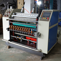 Machine à découper le papier thermique POS à grande vitesse 150 m/min, machine à découper le papier de caisse enregistreuse, machine à découper les rouleaux de papier thermique
