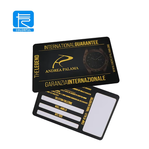 Nhà Máy Giá in nhanh biểu tượng tùy chỉnh tiêu chuẩn Glossy nhựa bảo hành thẻ giấy chứng nhận tính xác thực thẻ - Product Image 3