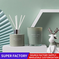 Coffret cadeau de bougies parfumées en cire de soja, faites à la main, dans un bocal en verre, bougie aromatique à base de cire végétale pour la décoration de la maison et les cadeaux
