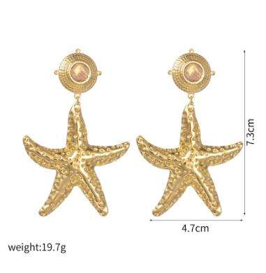 Boucles d'oreilles étoiles de mer