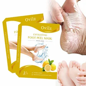 Oem Ovilz Nieuwkomers Peeling Exfoliërende Voetmasker Voeten Masker Verwijderen Dode Huid Nagelriemen Hiel Voetverzorging Pedicure Sokken