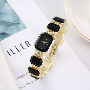 <span class=keywords><strong>Reloj</strong></span> de Cuarzo con Pedrería para Mujer, Esfera Rectangular, Correa de Aleación, <span class=keywords><strong>7</strong></span> Colores, Elegante <span class=keywords><strong>Reloj</strong></span> de Pulsera para Dama - Product Image 5