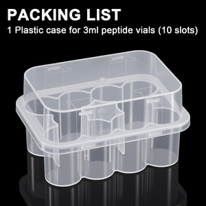 Custom 3ml 5ml 7ml 10ml 10cc Clear Plastic Vial <b>Boxes</b> Cillin Bottle <b>Storage</b> Travel Case Recycled <b>Materials</b> Vials Holder - Product Image 4