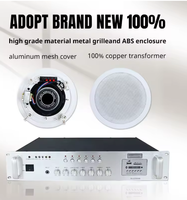 Sistema de Sonido de Techo Coaxial HIFI de Alta Gama 703 de 60W y 8 Pulgadas para Mezquitas e Iglesias con Amplificador, Control Remoto para Cine en Casa