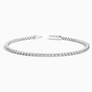Pulsera de Plata de Ley 925 con Brillantes Diamantes de Moissanita para un Estilo Diario Elegante, Joyería de Moda para Mujer - Product Image 1