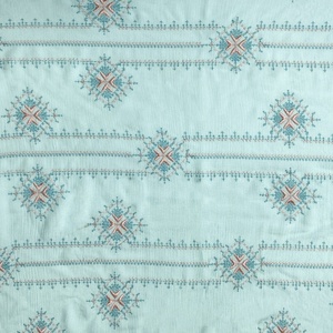 Colheita 100% rayon colorido boêmio ponto cruz bordado tecido para vestido <span class=keywords><strong>aida</strong></span> pano 14 contagem ponto cruz tecido broderie - Product Image 2