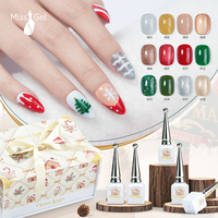 Missgel Noël – Kit de vernis gel magnétique œil de chat 12 couleurs, sans TPO ni HEMA, avec logo personnalisé, marque privée, gel UV pour salon de manucure
