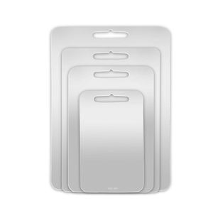 Planche à découper rectangulaire en acier inoxydable et titane, double face, antiadhésive, compatible lave-vaisselle, suspendable, écologique, avec logo personnalisé pour - Product Image 1