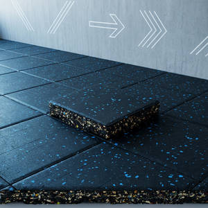 Alfombrilla de Goma para <span class=keywords><strong>Gimnasio</strong></span>, Insonorizante y Antivibración, Baldosas de Goma con Puntos de Color, Alfombrilla Antideslizante para <span class=keywords><strong>Gimnasio</strong></span> - Product Image 1