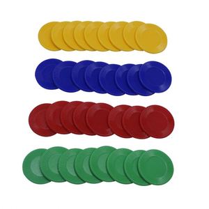 Jetons de poker en plastique colorés de haute qualité en gros, sans valeur nominale, adaptés aux casinos et aux jeux de société - Product Image 5