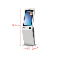 Kiosque de gestion des visiteurs à écran tactile de 32 pouces à montage sur table, scanner de reconnaissance faciale, auto-enregistrement, Android 10/11