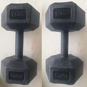 Mancuerna Hexagonal de Alta Resistencia con Revestimiento de Goma, Absorbente de Impactos y Apta para el Suelo, Ajustable para Ejercicios de Brazos - Product Image 5