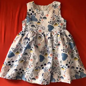 Stockpapa leftover stock kids export Фирменная избыточная Одежда для девочек, очень милое платье с принтом, Оригинальная одежда в наличии