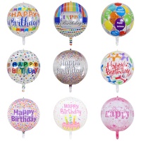 Feuille d'hélium brillante de 37 couleurs de 22 pouces, ballons en forme de cube carré 4D pour enfants, jouet de Noël festif