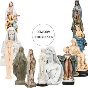 מפעל סיטונאי פסלים דתיים catholic שרף גברת צלמיות פסלים פסלים madonna הרנסנס הילד רנסנס