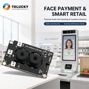 Módulo de Cámara USB TOLUCKY 2MP RGB IR con Doble Lente LED TYS-2S53x2-LED-U01 para Control de Acceso con Reconocimiento Facial - Product Image 1