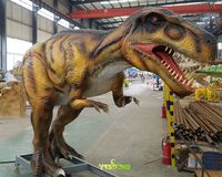 Modèle de dinosaure réaliste Albertosaurus animatronique de 5 m, dinosaures électroniques télécommandés en caoutchouc pour attraction de centre commercial