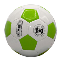 Ballon de football blanc pour enfants PSYCHE Factory Supply, taille 1.5, toucher doux, PVC, cousu à la machine, avec logo personnalisé