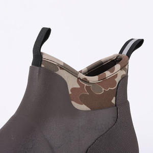 MS-43 Waterdichte Antislip Regenseizoen Rubber Low-Tube Regenlaarzen Voor Jongere Mannen Duurzame Werkschoenen Voor Natte Buitenjacht - Product Image 2