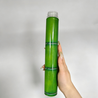 Bouteille vide en PET de 400 ml, bouteille jetable en canne à sucre, bouteille pour boissons et jus avec couvercle en aluminium
