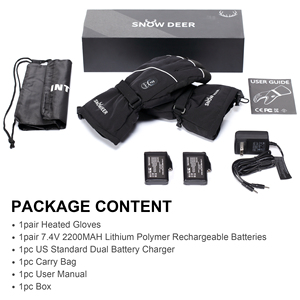 <span class=keywords><strong>Gants</strong></span> de ski <span class=keywords><strong>chauffants</strong></span> souples de style uni avec logo personnalisé pour la planche à neige par temps extrême hiver froid protection des mains pour le quotidien - Product Image 2