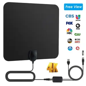 Televis Antenna Vhf Film Free Channels With Amplified Indoor Thin Multidirectional Hdtv Antenna