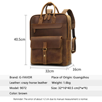 Crazy Horse cuir hommes ordinateur sac à dos ordinateur portable avec Logo étudiant sacs à dos pour Anti-vol sacs à dos voyage personnalisé Anti-vol