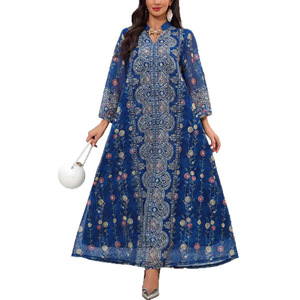 Jalabiya <span class=keywords><strong>Munda</strong></span> en Oferta, Traje Recto Azul para Mujer, Prenda India/Pakistaní Semi-Cosida, Lehenga Choli Formal para Fiestas - Product Image 5