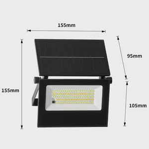 Reflector Solar LED de 50/80/100W, Montaje en Pared, Iluminación Exterior Impermeable con Batería Incluida - Product Image 2