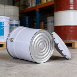 <b>Paint</b> <b>Bucket</b> Tinplate Material High Quality Flower Lid Factory Direct Sales Support Customization 13LL Metal <b>Bucket</b> with Lid - Product Image 1