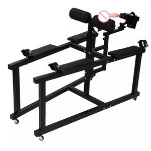 Kniehocker Möbel BDSM Fesselrahmen Pärchen Liebe Spaß Position Handschellen Sexspielzeug <span class=keywords><strong>Massage</strong></span>-Dildo Sexmaschine Stuhl - Product Image 6