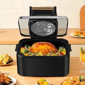 1700w हाई-पावर एयर फ्रायर बुद्धिमान टच स्क्रीन दृश्य तेल-मुक्त स्वस्थ इलेक्ट्रिक ओवन घरेलू उपयोग के लिए उपयुक्त - Product Image 3