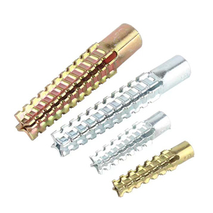 Chevilles murales dentelées en acier galvanisé, tubes d'expansion métalliques avec vis autotaraudeuses, chevilles à barbelures pour cloisons sèches - Product Image 4