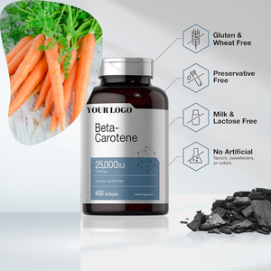 Beste Prijs Oem Bèta-Caroteen Ooggezondheidssupplementen Vitamine <span class=keywords><strong>A</strong></span> Bèta-Caroteen Softgelcapsule - Product Image 2