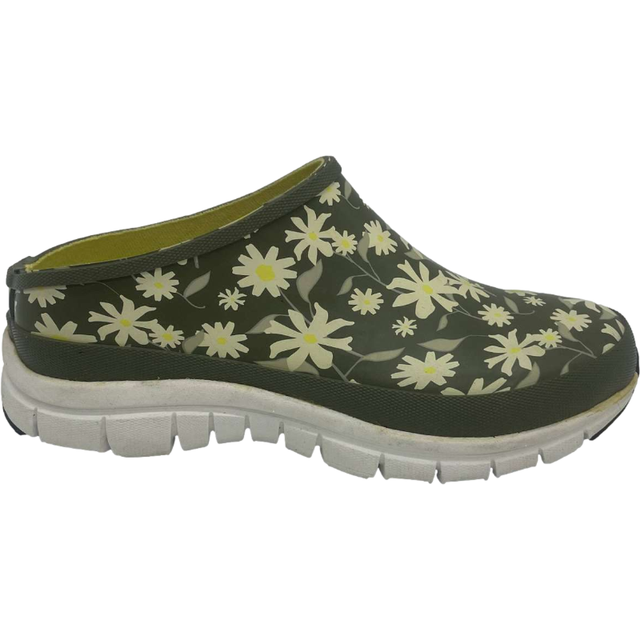 Garden Clogs for Women Durable Rubber Slipper Dog Walking Waterproof Shoes EVA Sole Gardening Clogs